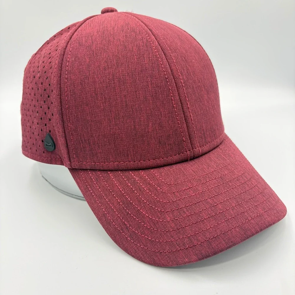 Melin A Game Hydro Snapback 58 CM Hat Men Maroon Heathered Performance Golf - Picture 3 of 10